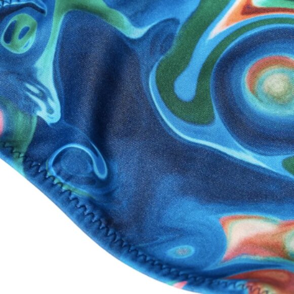 NWT House Of Sunny Losing My Favourite Game Printed Bikini Bottoms Sz. 6 - Picture 2 of 5